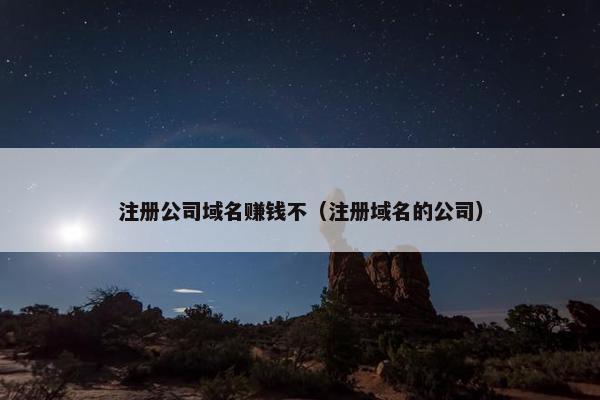 注册公司域名赚钱不（注册域名的公司）