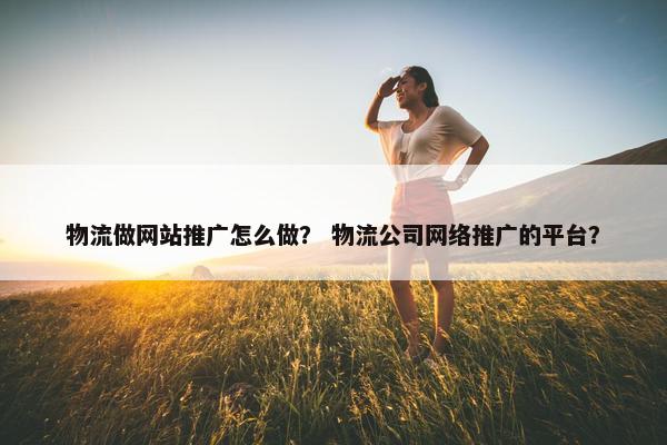 物流做网站推广怎么做？ 物流公司网络推广的平台？