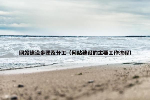 网站建设步骤及分工（网站建设的主要工作流程）