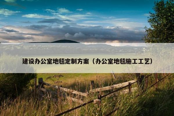 建设办公室地毯定制方案（办公室地毯施工工艺）