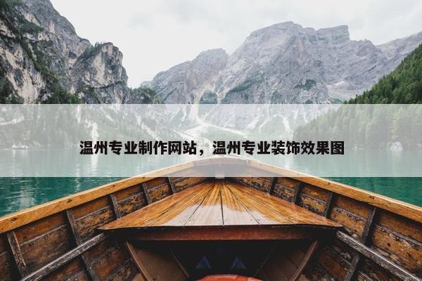 温州专业制作网站，温州专业装饰效果图