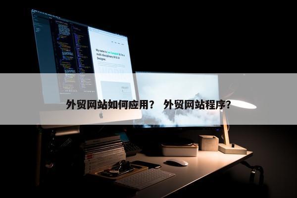 外贸网站如何应用？ 外贸网站程序？