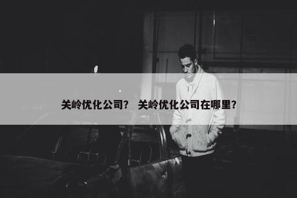 关岭优化公司？ 关岭优化公司在哪里？