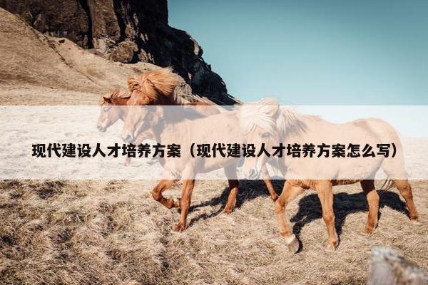 现代建设人才培养方案（现代建设人才培养方案怎么写）