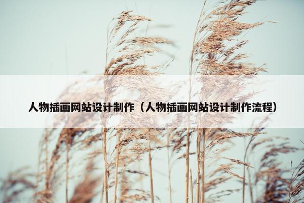 人物插画网站设计制作（人物插画网站设计制作流程）