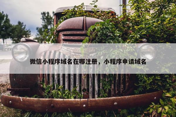 微信小程序域名在哪注册，小程序申请域名