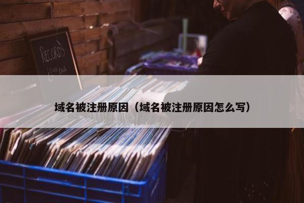 域名被注册原因（域名被注册原因怎么写）