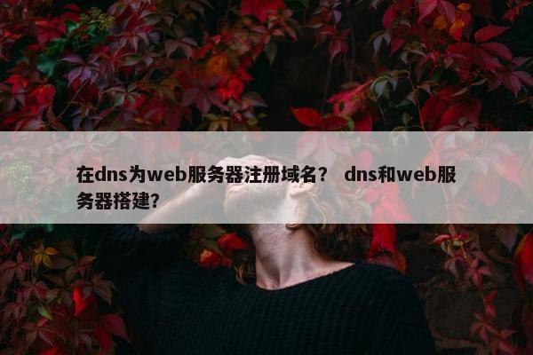 在dns为web服务器注册域名？ dns和web服务器搭建？