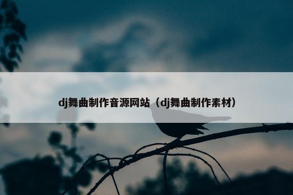 dj舞曲制作音源网站（dj舞曲制作素材）