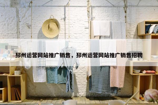 邳州运营网站推广销售，邳州运营网站推广销售招聘