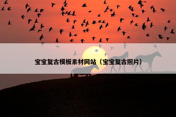 宝宝复古模板素材网站（宝宝复古照片）