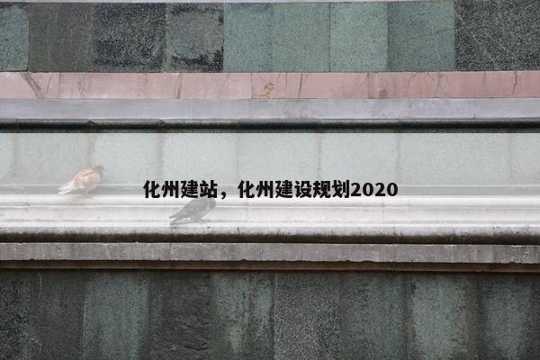 化州建站，化州建设规划2020