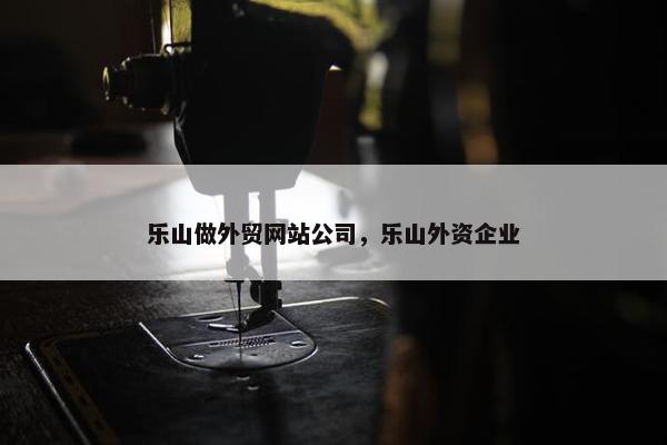 乐山做外贸网站公司，乐山外资企业