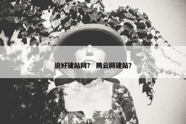 说好建站网？ 腾云网建站？