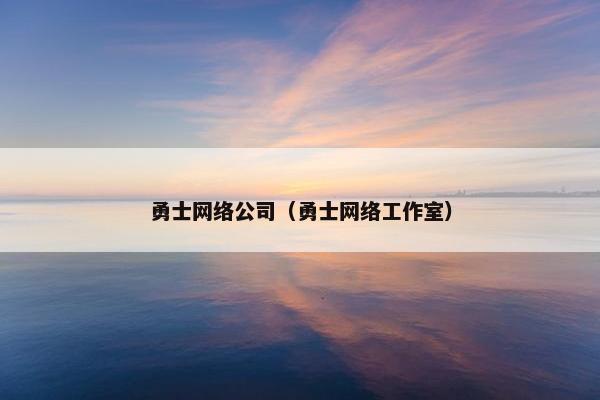 勇士网络公司（勇士网络工作室）
