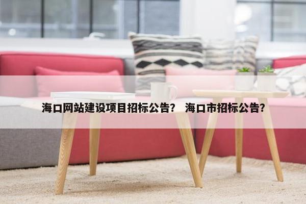 海口网站建设项目招标公告？ 海口市招标公告？