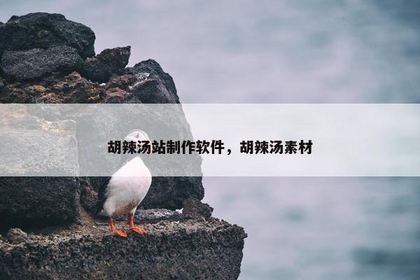 胡辣汤站制作软件，胡辣汤素材