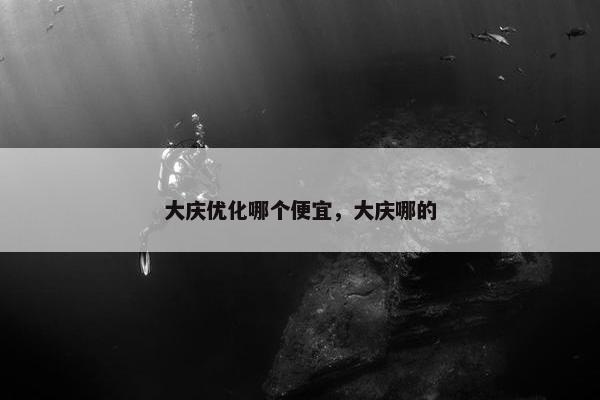 大庆优化哪个便宜，大庆哪的