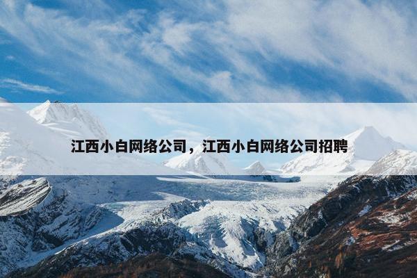 江西小白网络公司，江西小白网络公司招聘