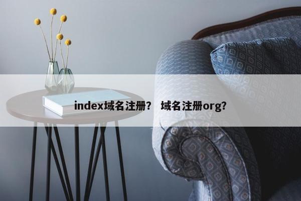 index域名注册？ 域名注册org？