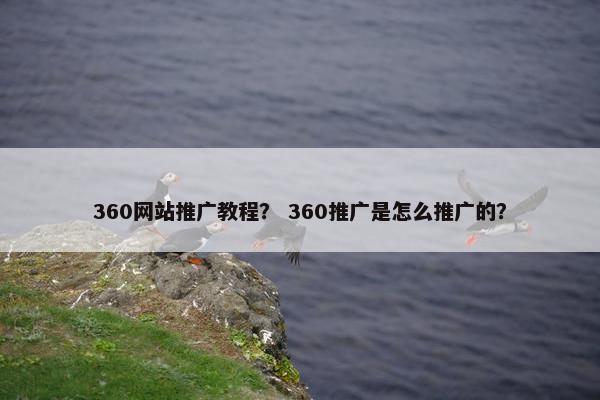 360网站推广教程？ 360推广是怎么推广的？