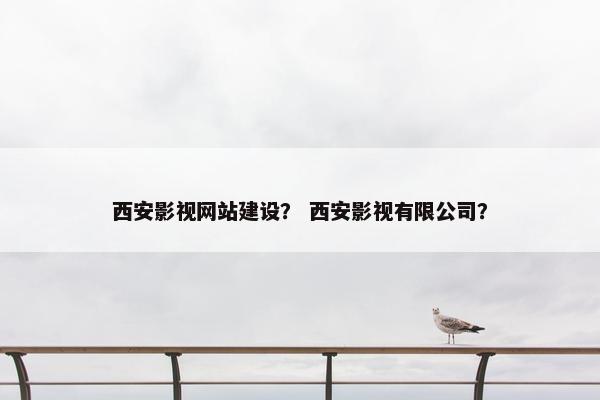 西安影视网站建设？ 西安影视有限公司？