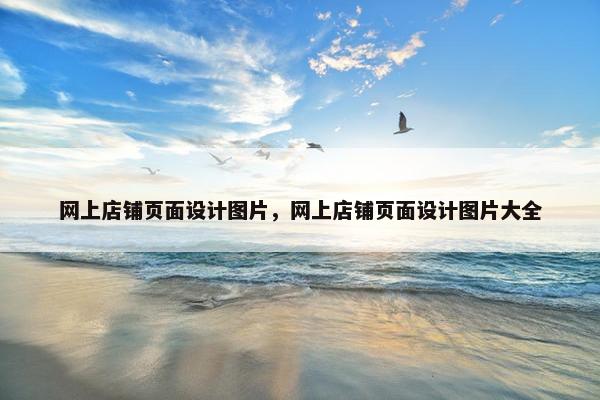 网上店铺页面设计图片，网上店铺页面设计图片大全