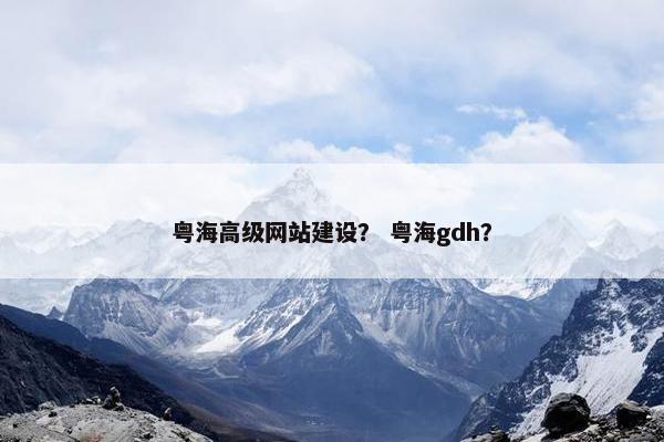 粤海高级网站建设？ 粤海gdh？