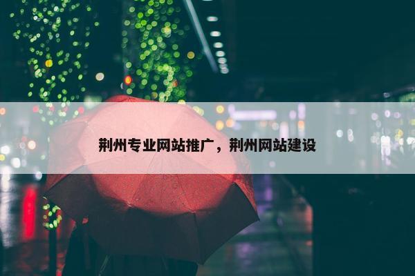 荆州专业网站推广，荆州网站建设