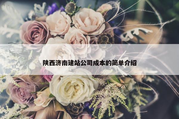 陕西济南建站公司成本的简单介绍