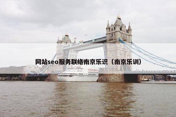 网站seo服务联络南京乐识（南京乐训）