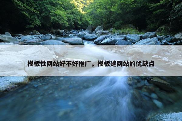 模板性网站好不好推广，模板建网站的优缺点