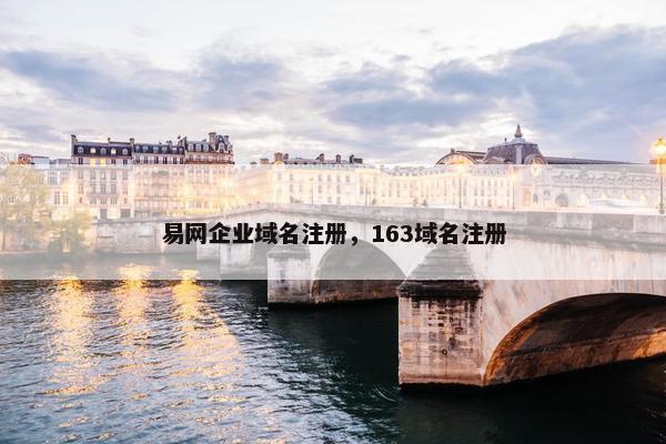 易网企业域名注册，163域名注册